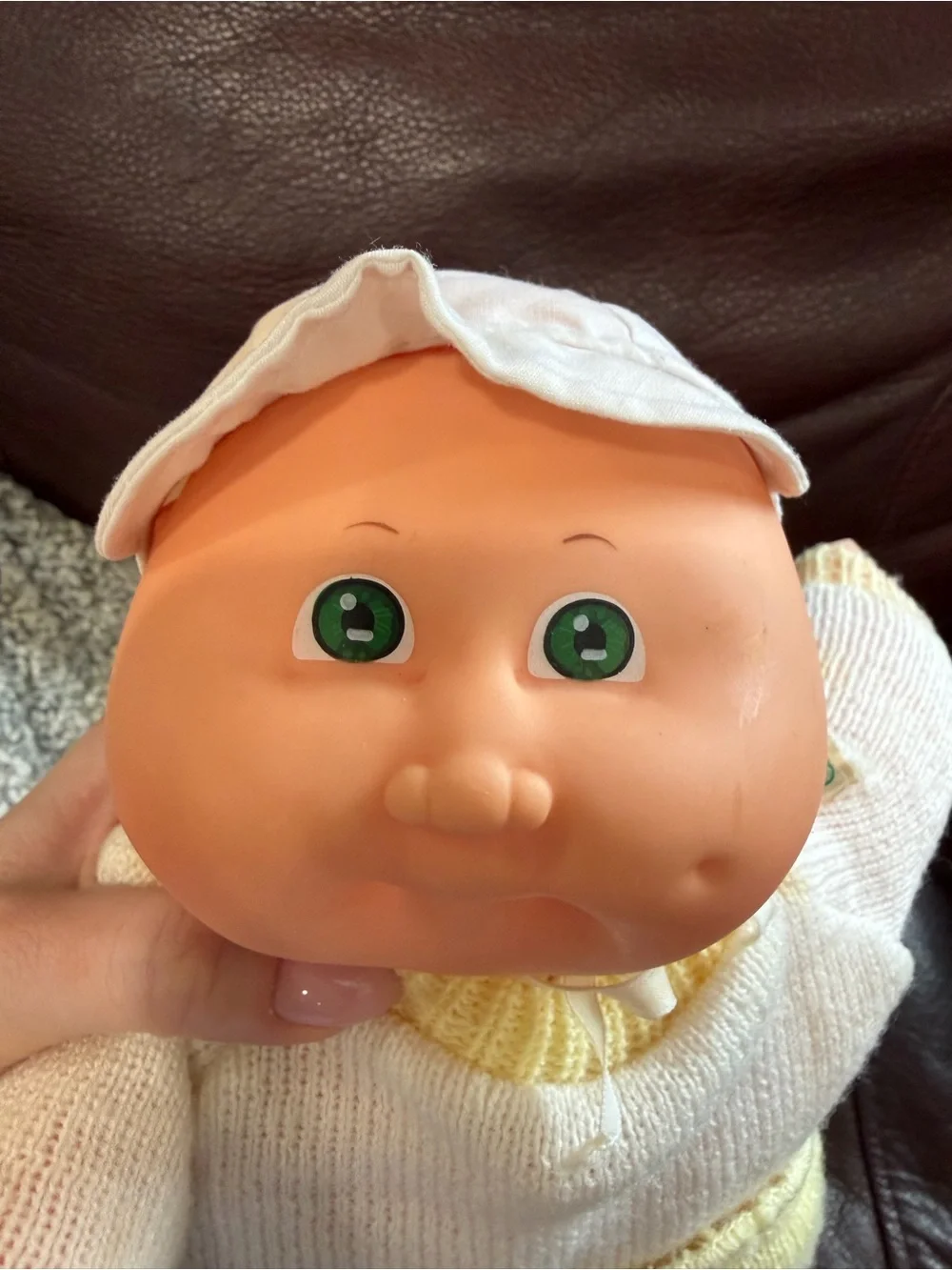 Cabbage Patch Kids Baby Doll in Yellow & White Knit Outfit - Picture 8 of 15